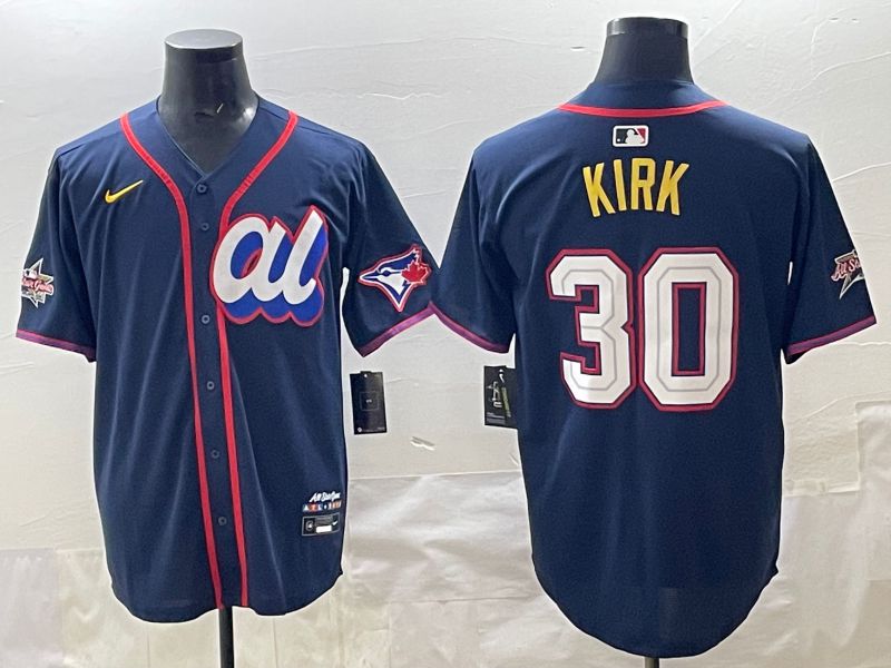 Men 2025 Toronto Blue Jays #30 Kirk Drak Blue All star Nike MLB Jersey style 01->philadelphia phillies->MLB Jersey